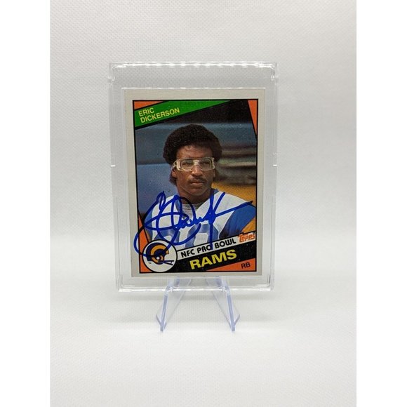 ERIC DICKERSON Rookie Auto 1984 Rookie Card #280 RC Rams - Picture 2 of 9